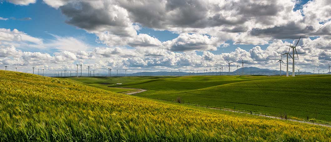 Green Energy Windräder Landschaft